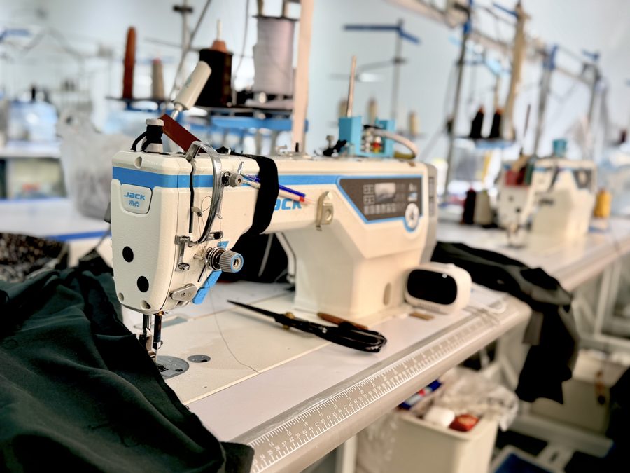 JACK sewing machines on the Guangdong Golden Shine production floor